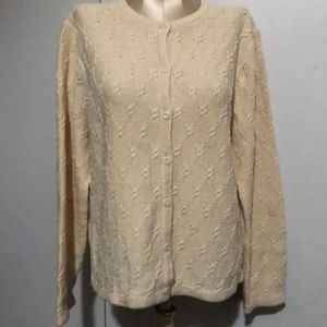 Talbots L, Beige knitted sweater
